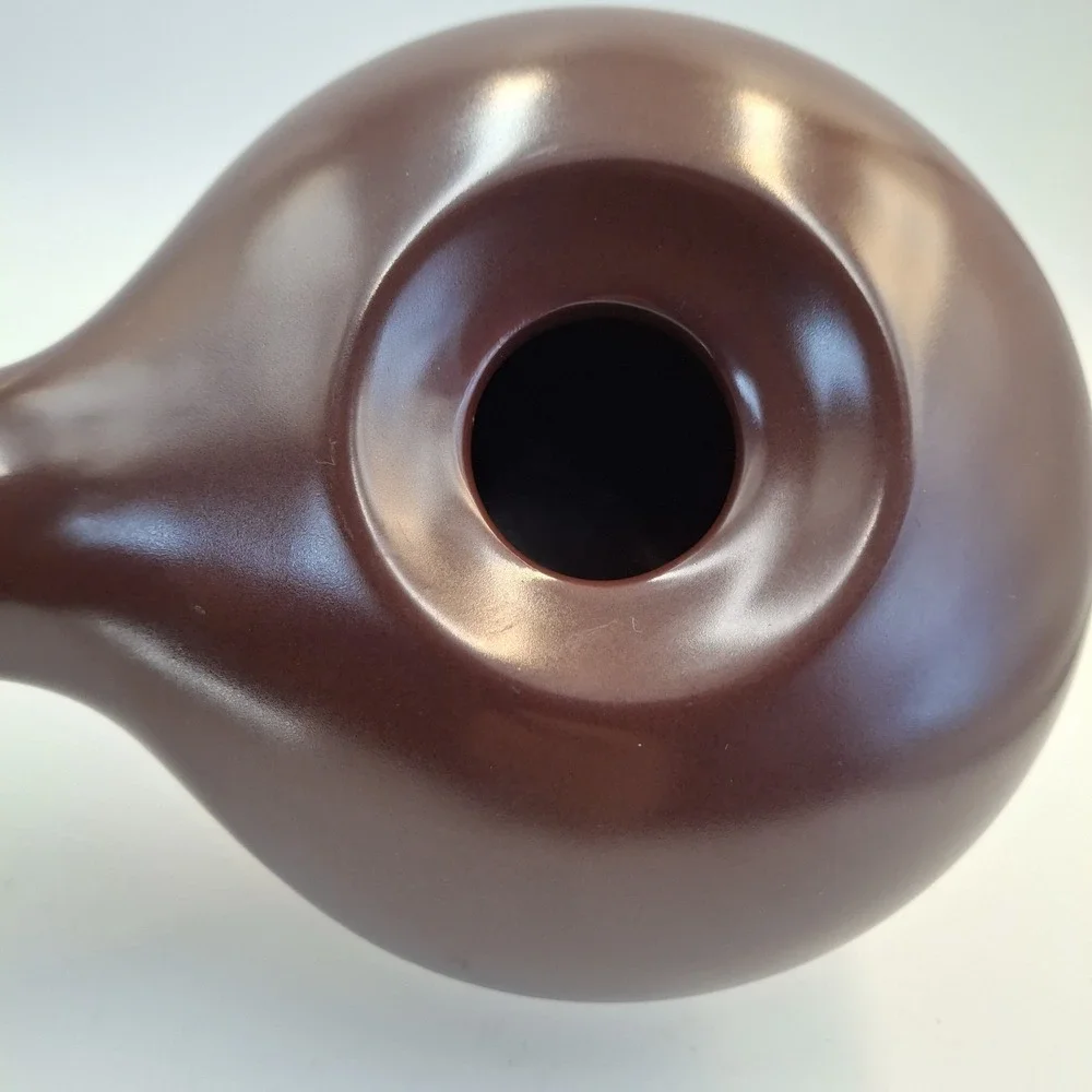 Nuvo Eco Ceramic Handy Coffee Bean Roaster Brown Leather Handle Made in Korea